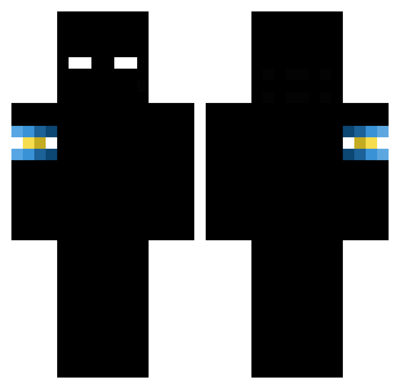 __Izuru__ Minecraft skin, front and back view