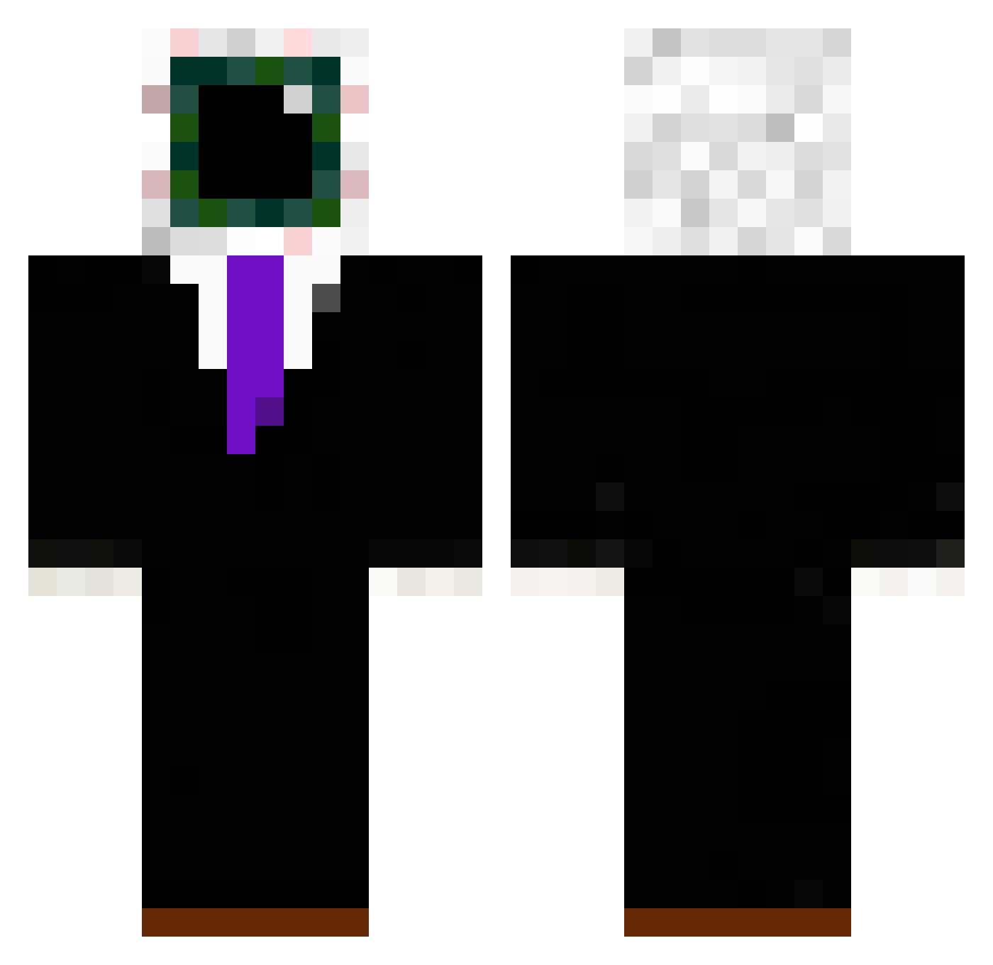 ShadowFrag9288 Minecraft skin, front and back view
