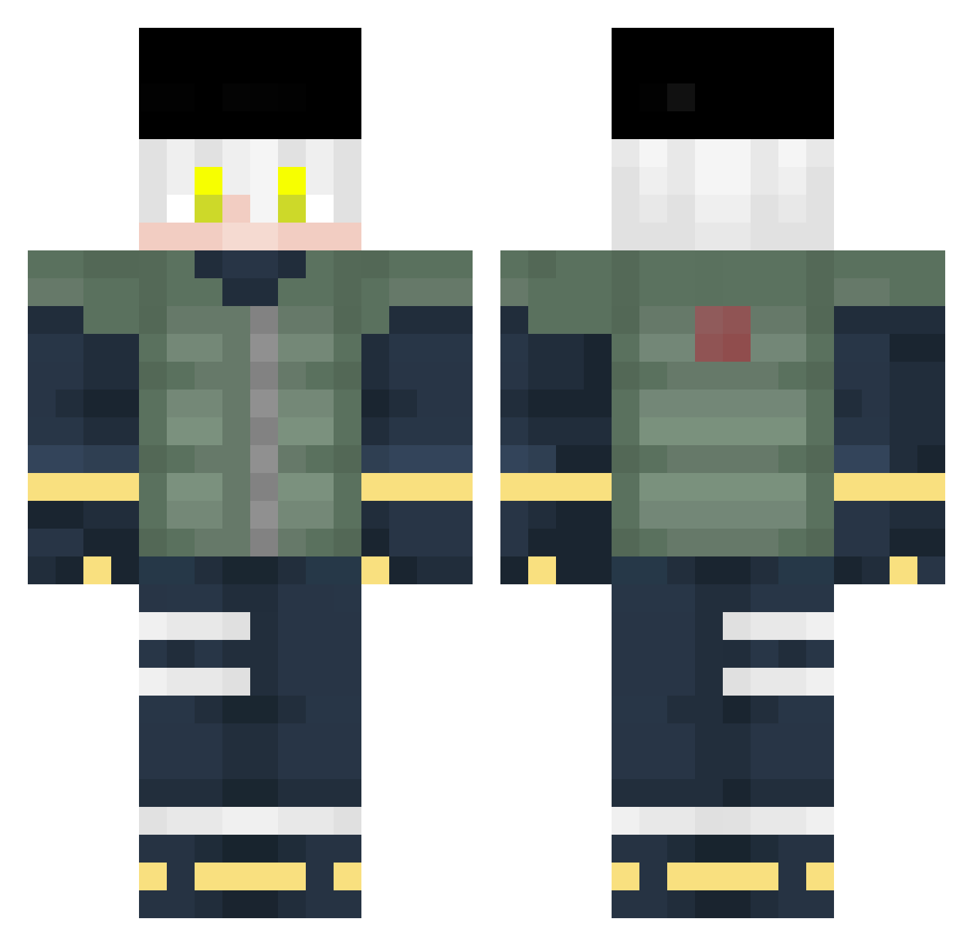 Yngvaar Minecraft skin, front and back view