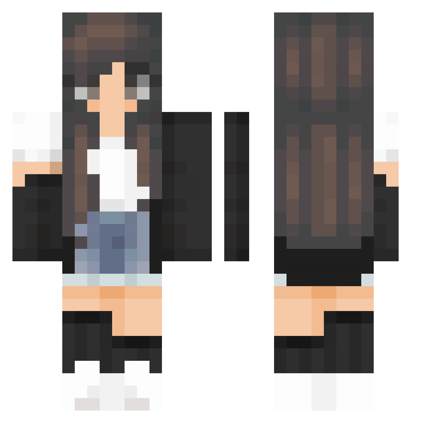 _Odie Minecraft skin, front and back view
