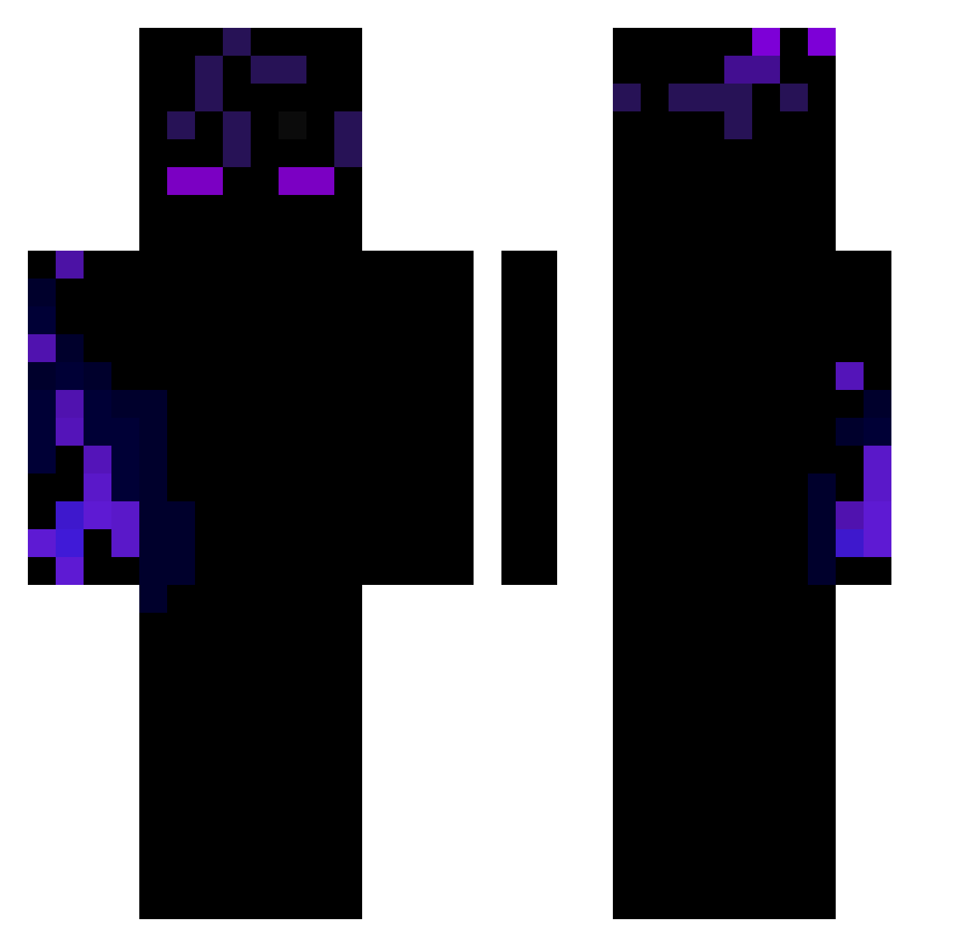 syylent1 Minecraft skin, front and back view