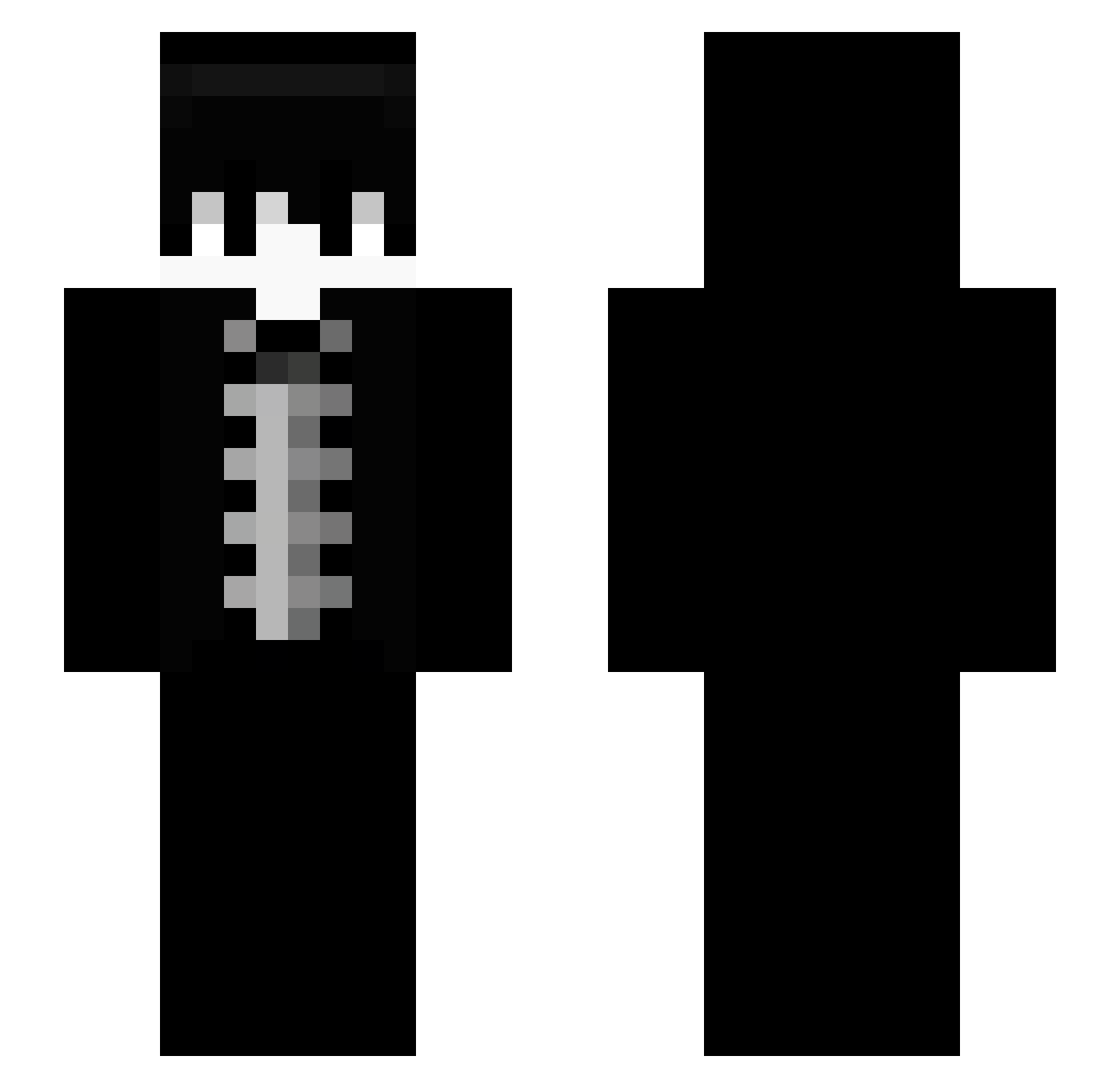 Myrxk0v Minecraft skin, front and back view