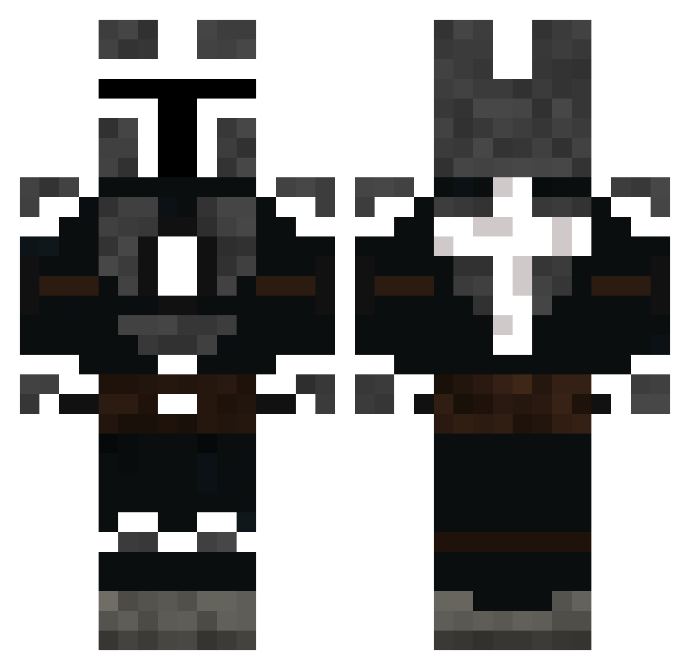 Spy7ros7 Minecraft skin, front and back view