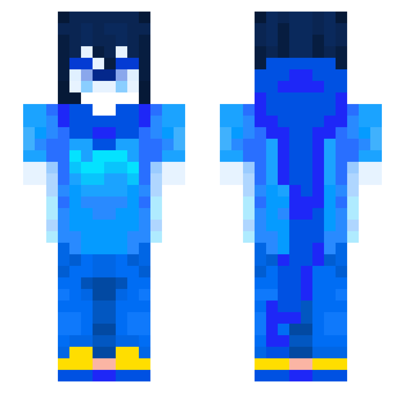 the_courier_11 Minecraft skin, front and back view