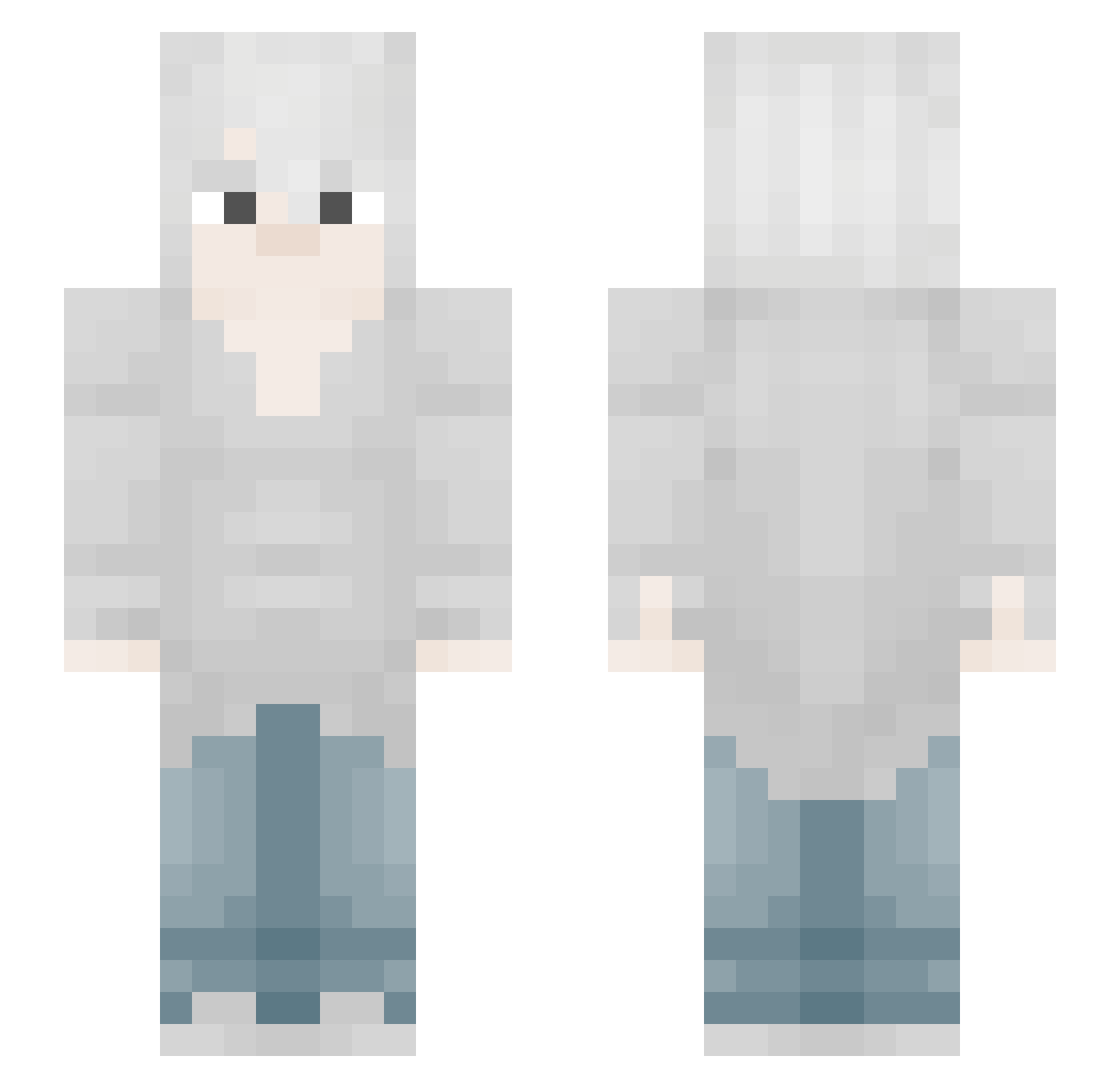 TerraOnMars Minecraft skin, front and back view