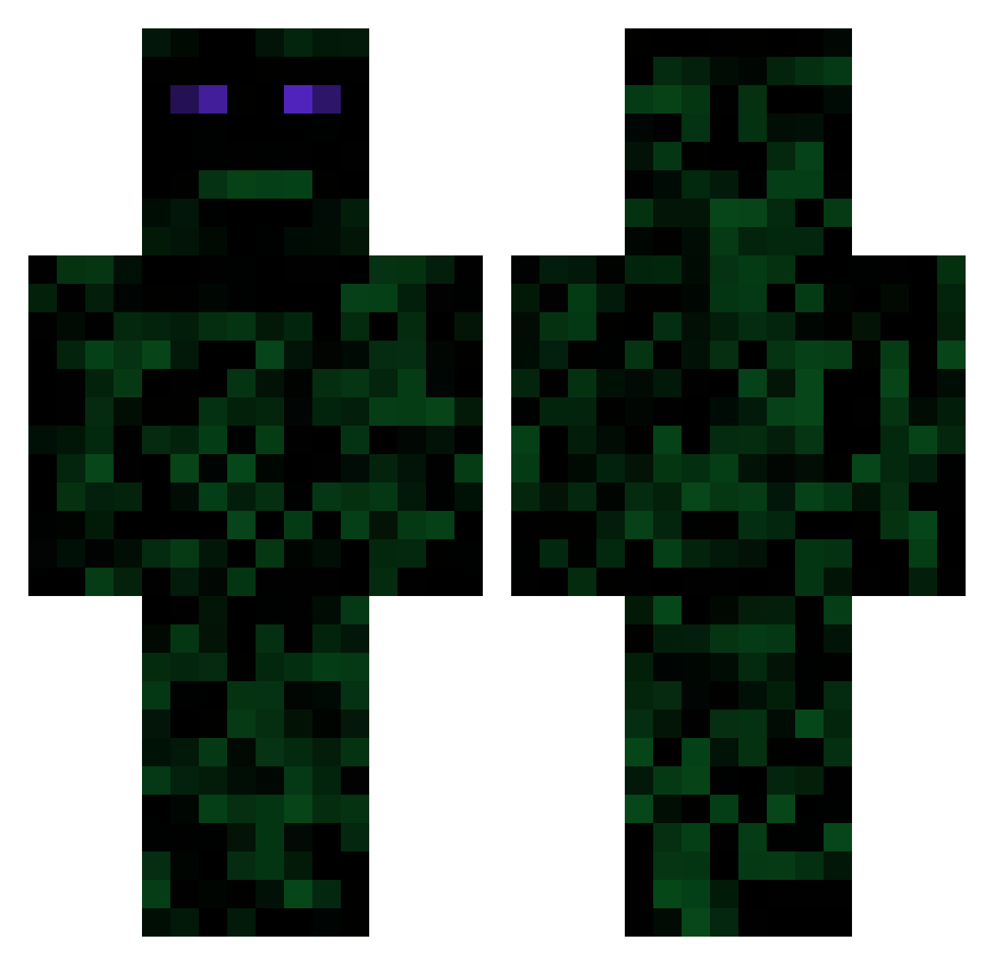 rojber12345 Minecraft skin, front and back view