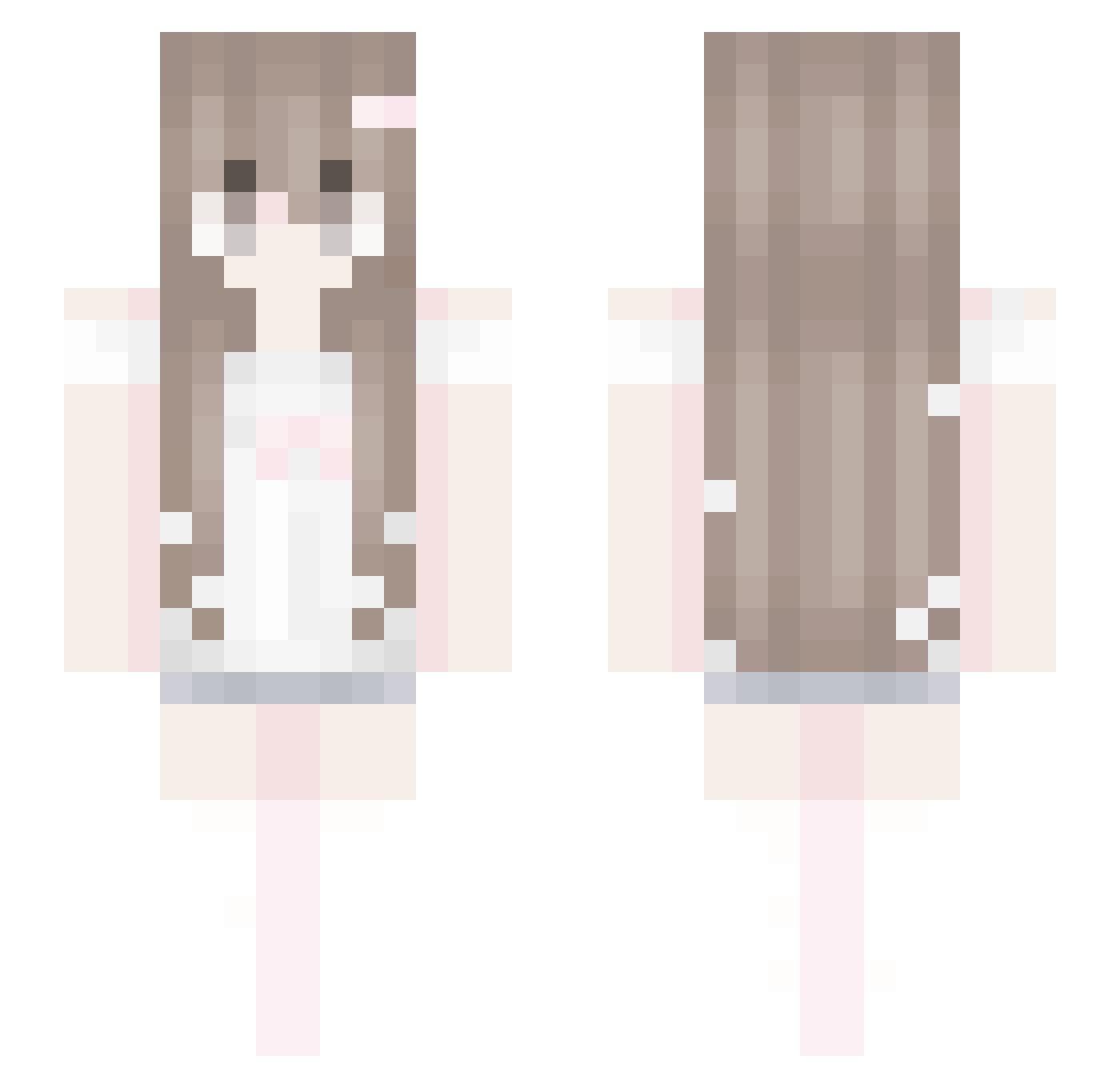 c1airo Minecraft skin, front and back view
