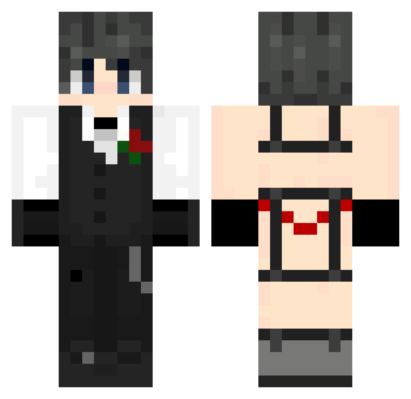 Xx_Tempest_xX Minecraft skin, front and back view