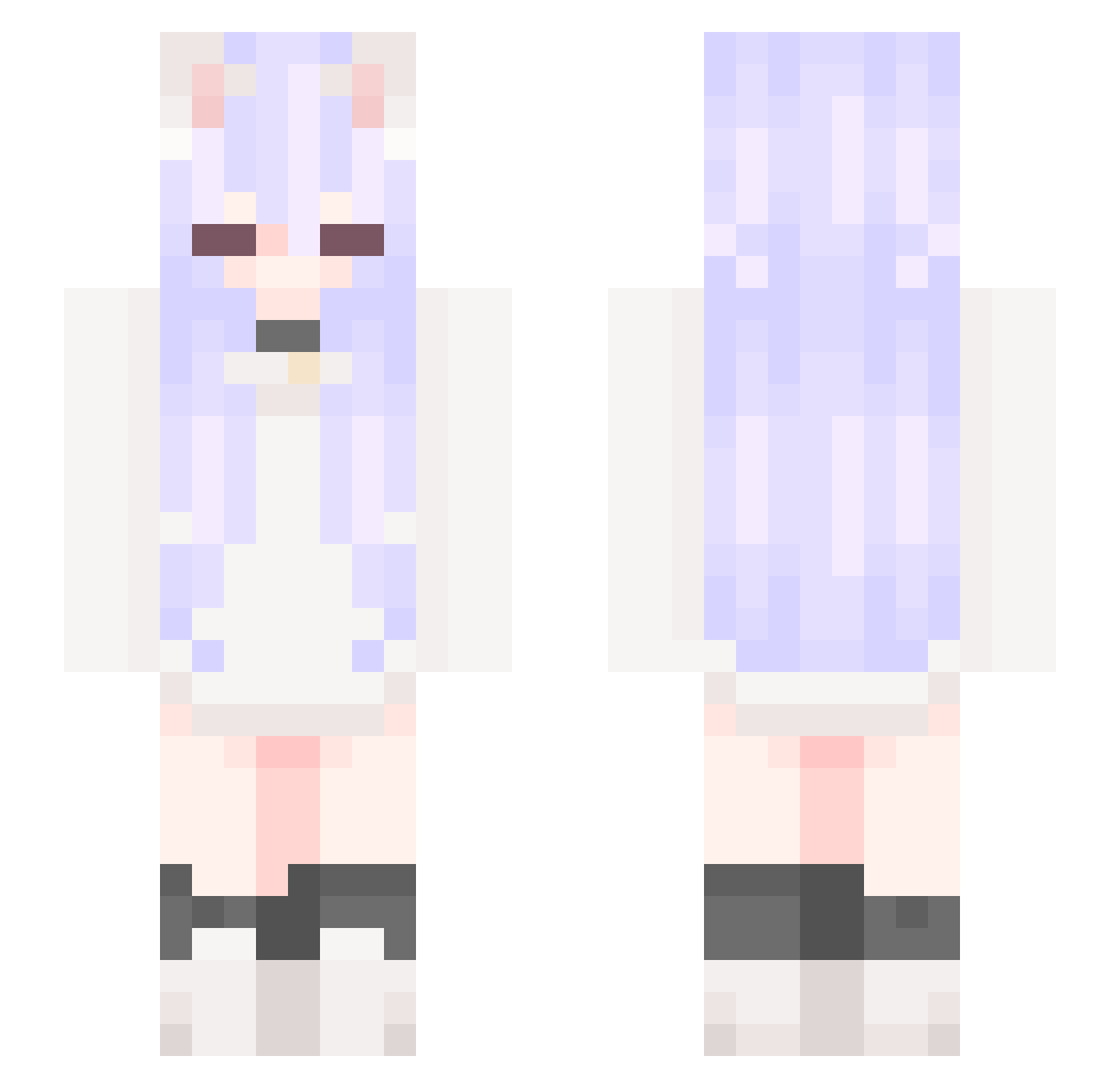 cc20150215 Minecraft skin, front and back view