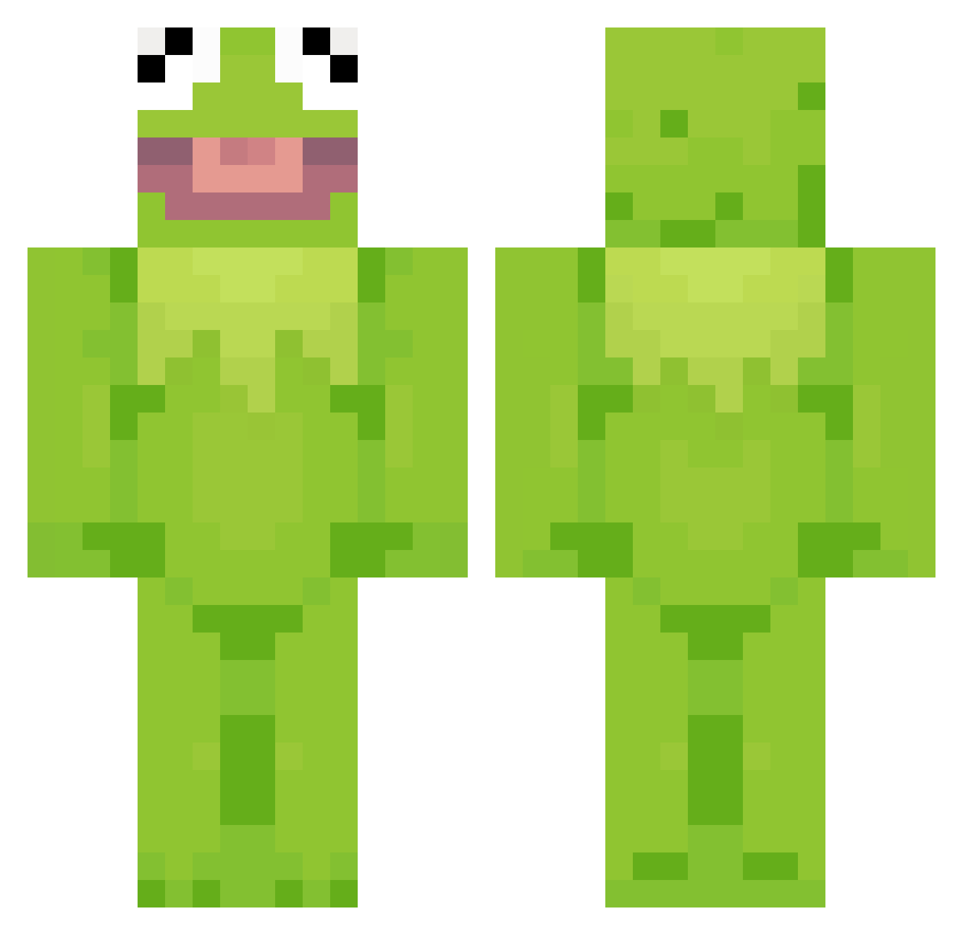 GreyLogs2022 Minecraft skin, front and back view