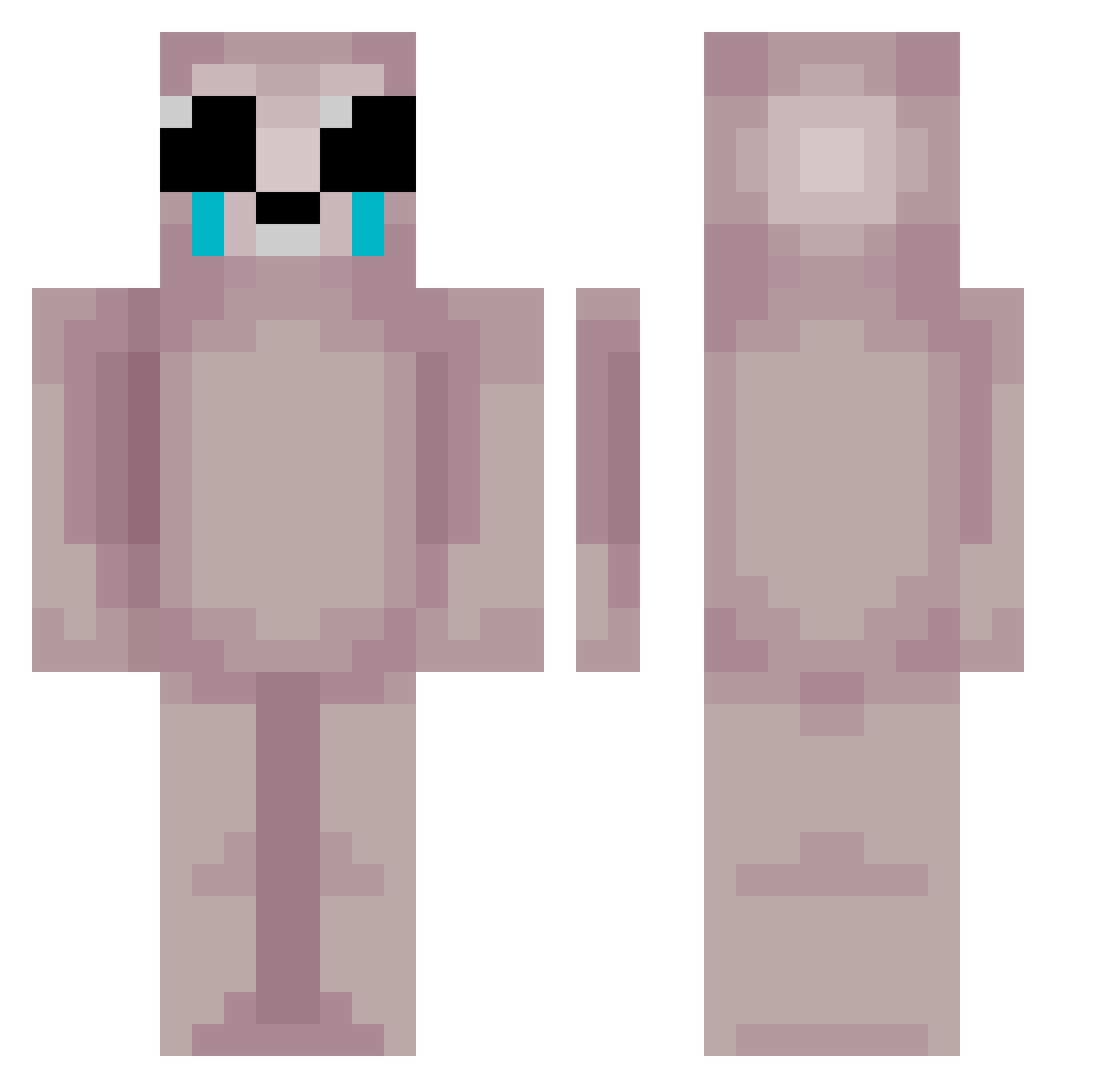 Chunky__MC Minecraft skin, front and back view