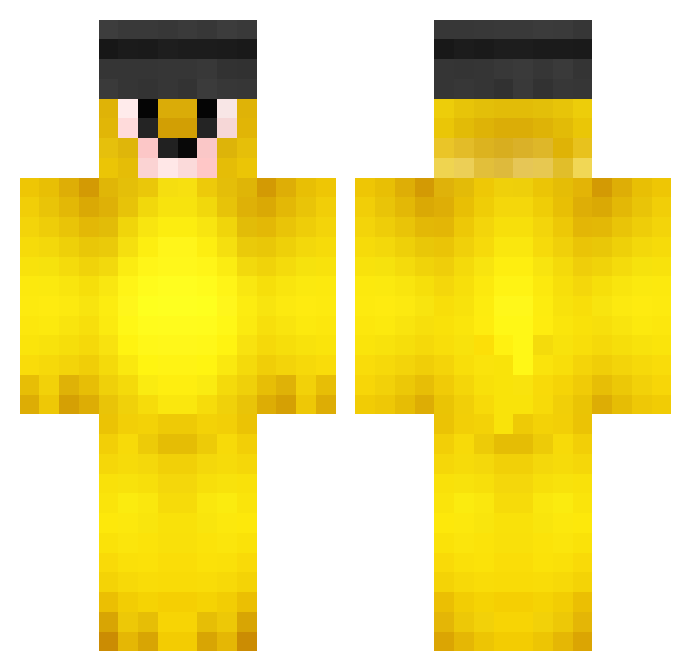 rist Minecraft skin, front and back view