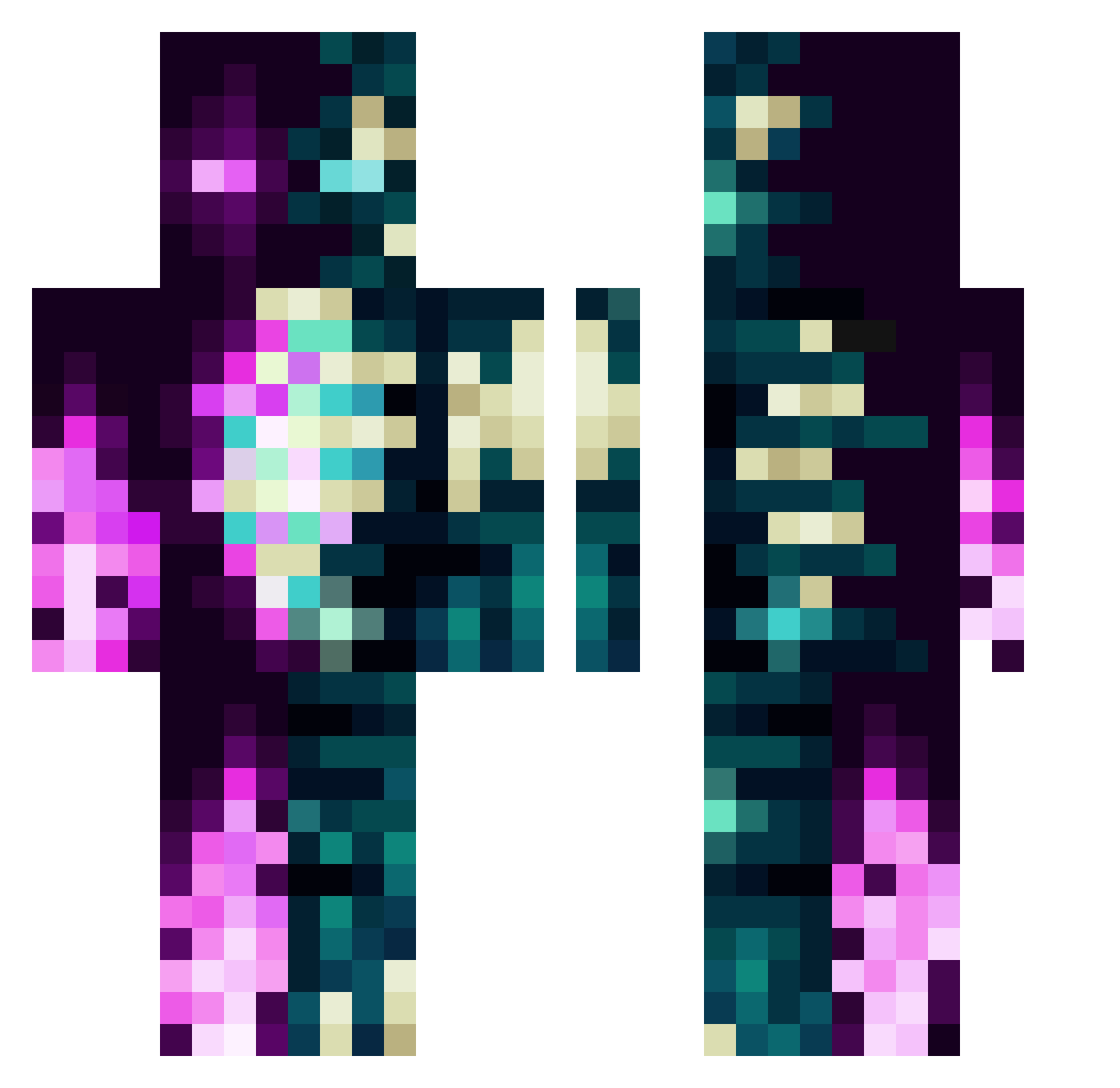 LoVem0_o Minecraft skin, front and back view