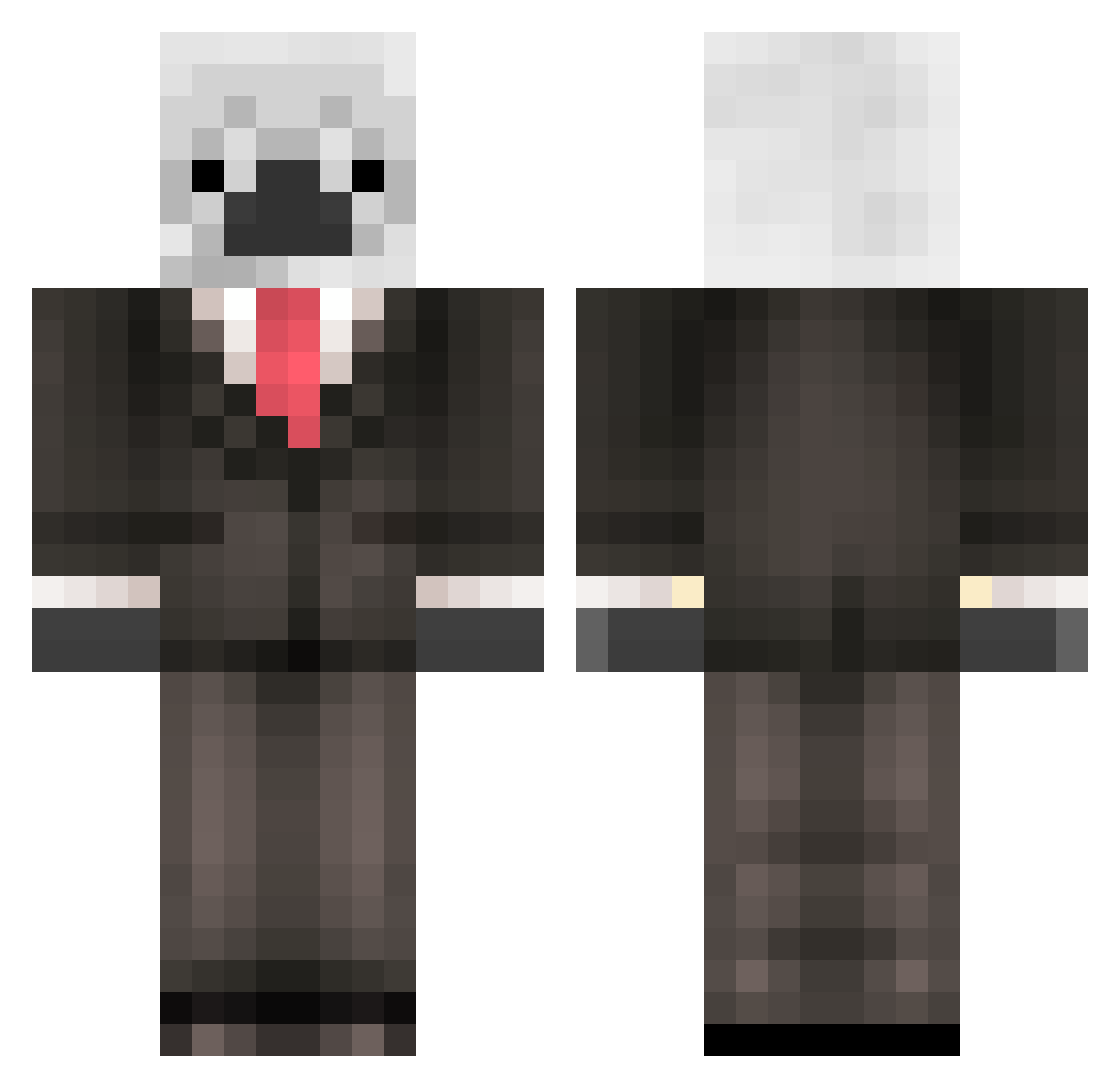 ALPAQUINHAPUVUPU Minecraft skin, front and back view