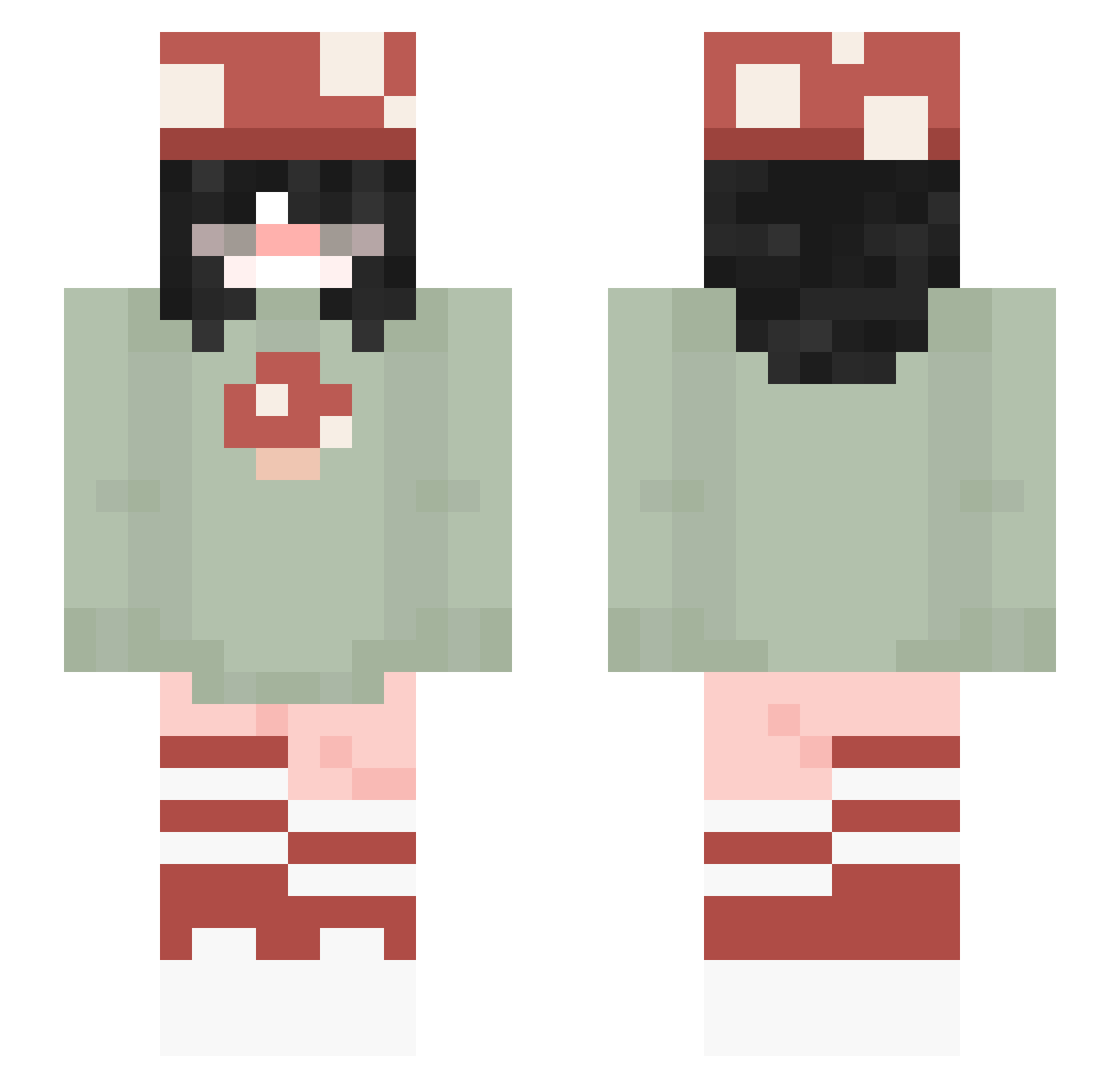 _Chamska_123_ Minecraft skin, front and back view