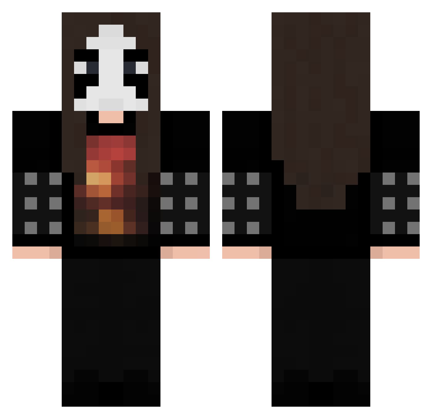 piesokrzew223 Minecraft skin, front and back view
