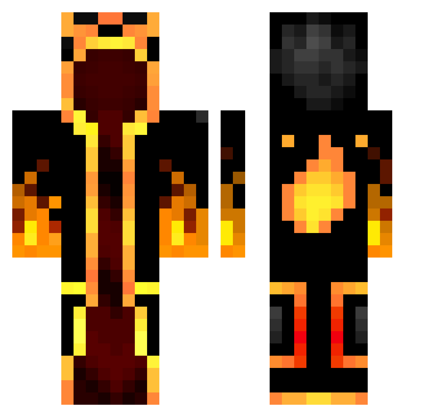 01andru Minecraft skin, front and back view