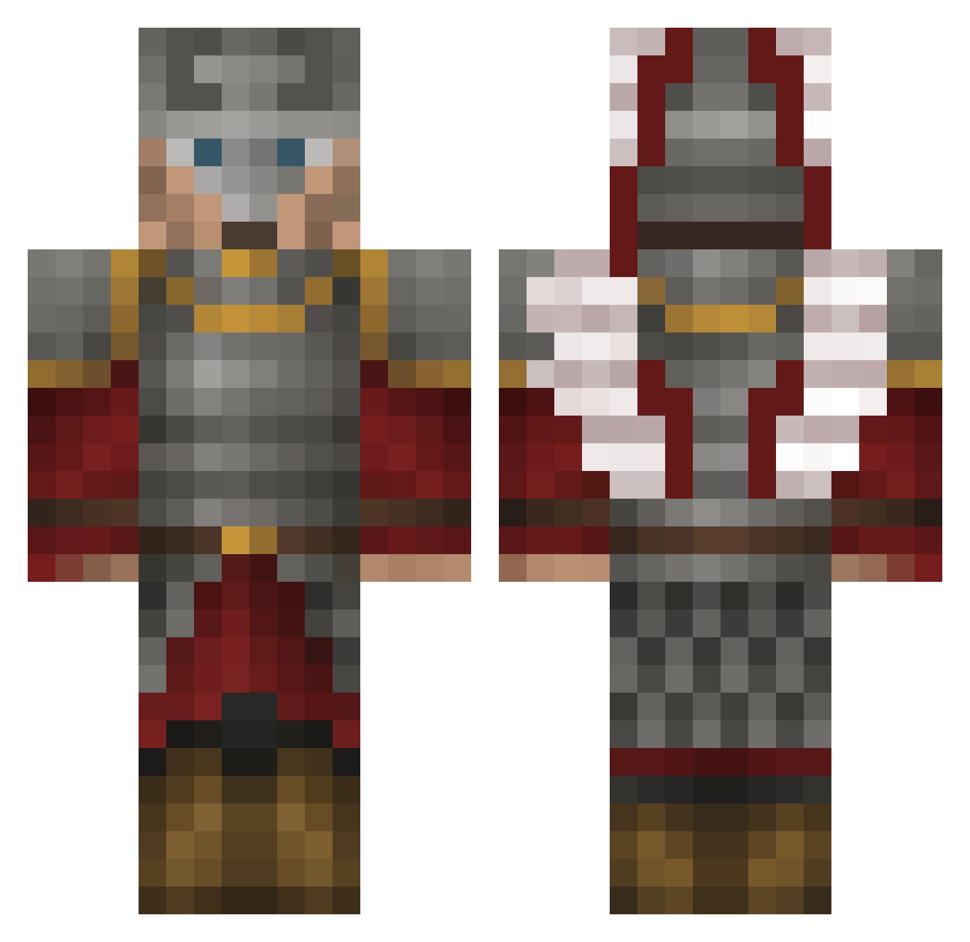 IcetouchPL123 Minecraft skin, front and back view