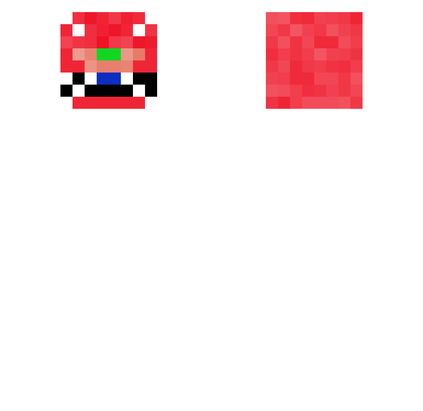 SorenThoren Minecraft skin, front and back view