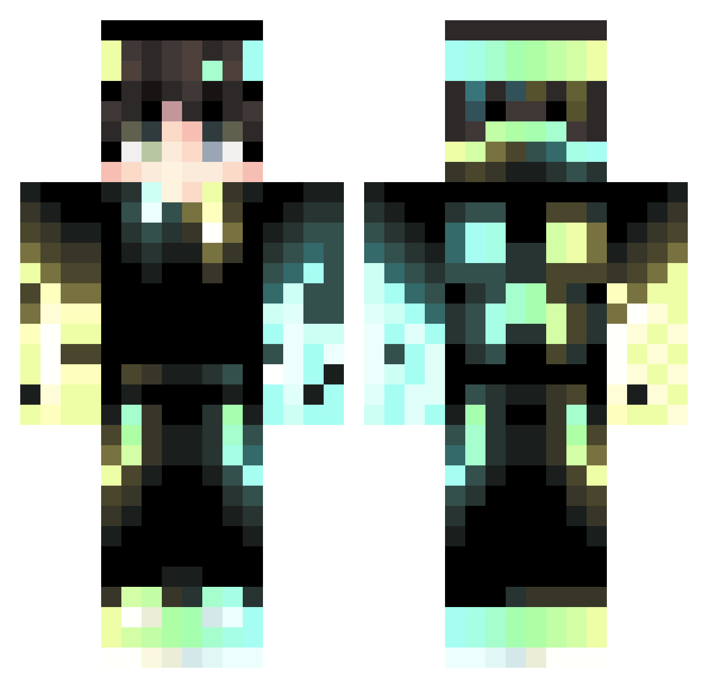 Raulcasual_7 Minecraft skin, front and back view