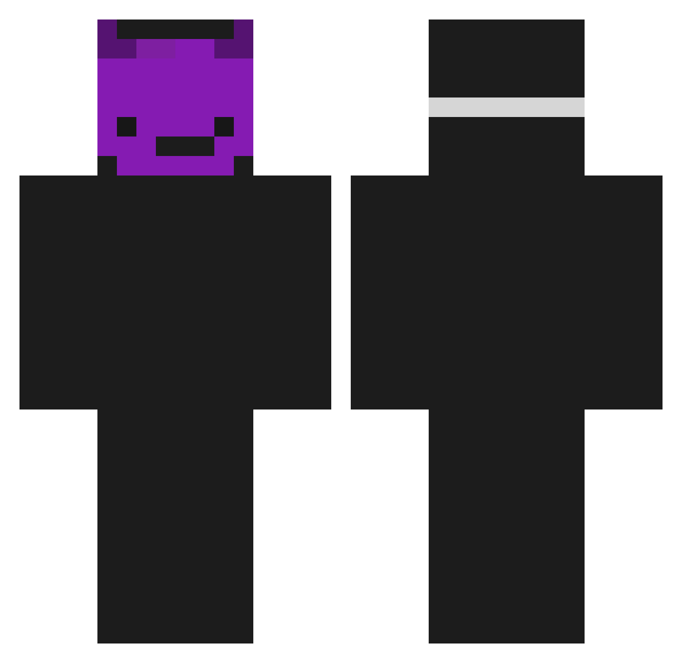 pedrix1314 Minecraft skin, front and back view