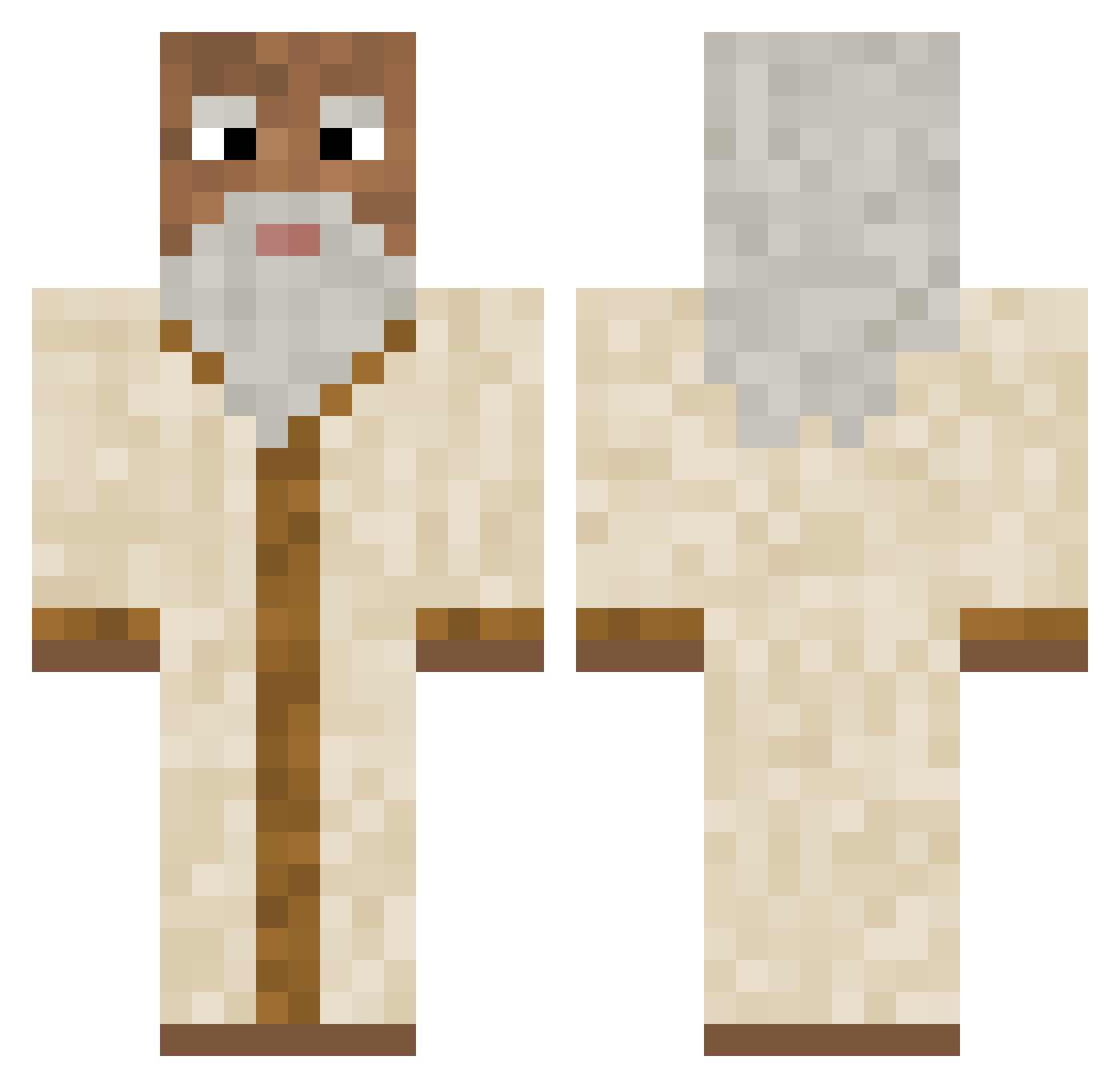 0tiz__ Minecraft skin, front and back view