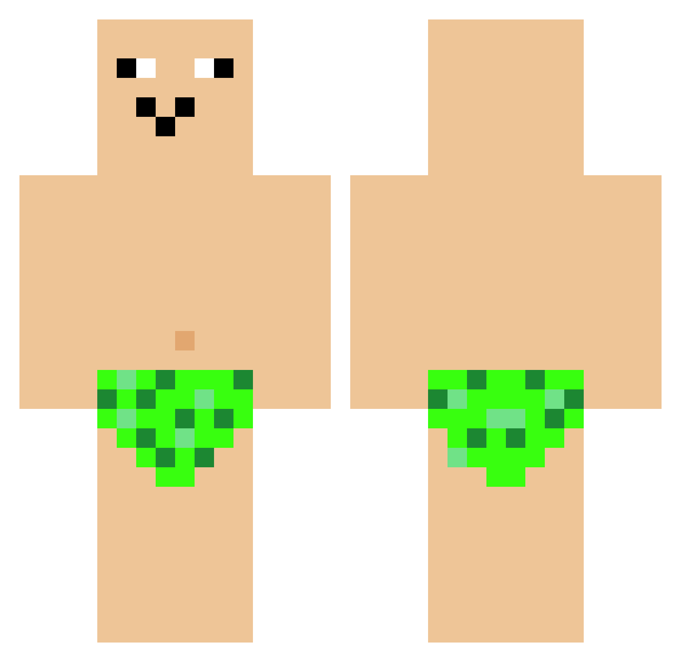 VBJakobsen Minecraft skin, front and back view