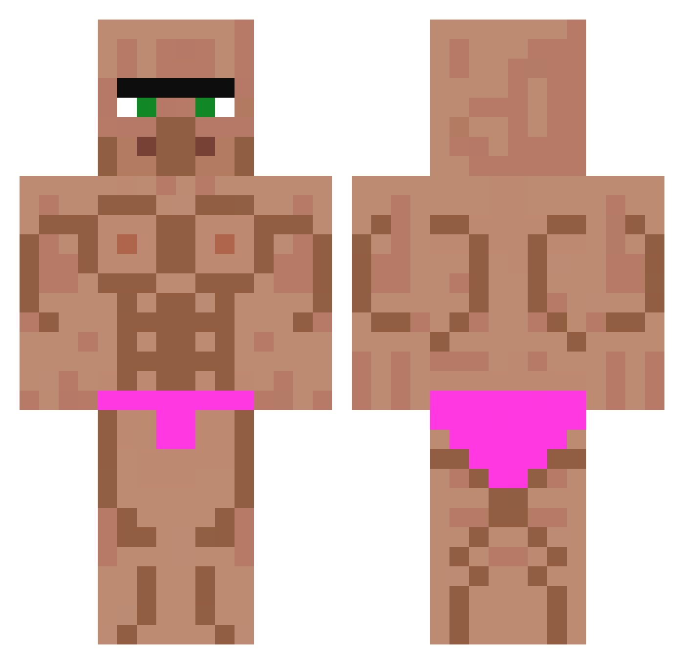 FloderPro210 Minecraft skin, front and back view
