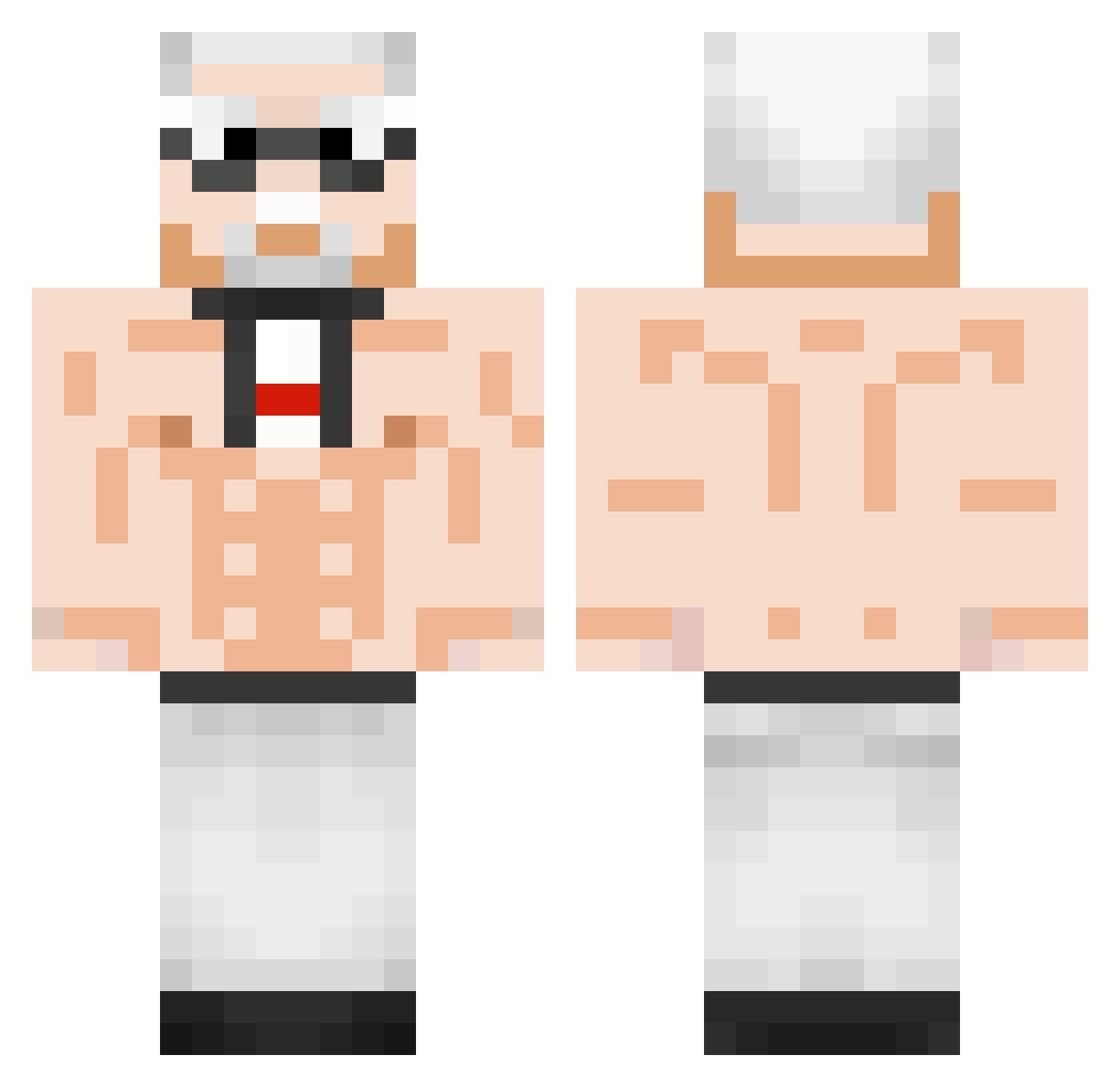 Xaavitoo Minecraft skin, front and back view