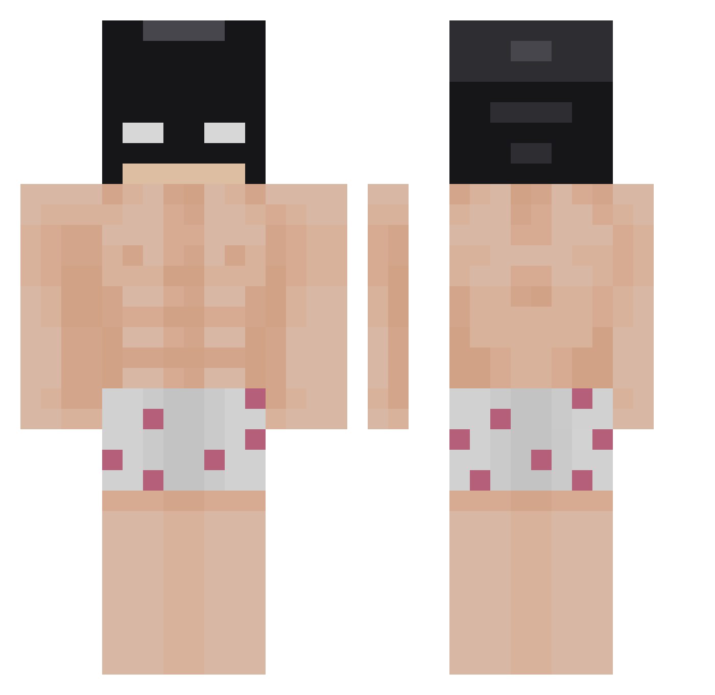 Yiorgakii Minecraft skin, front and back view