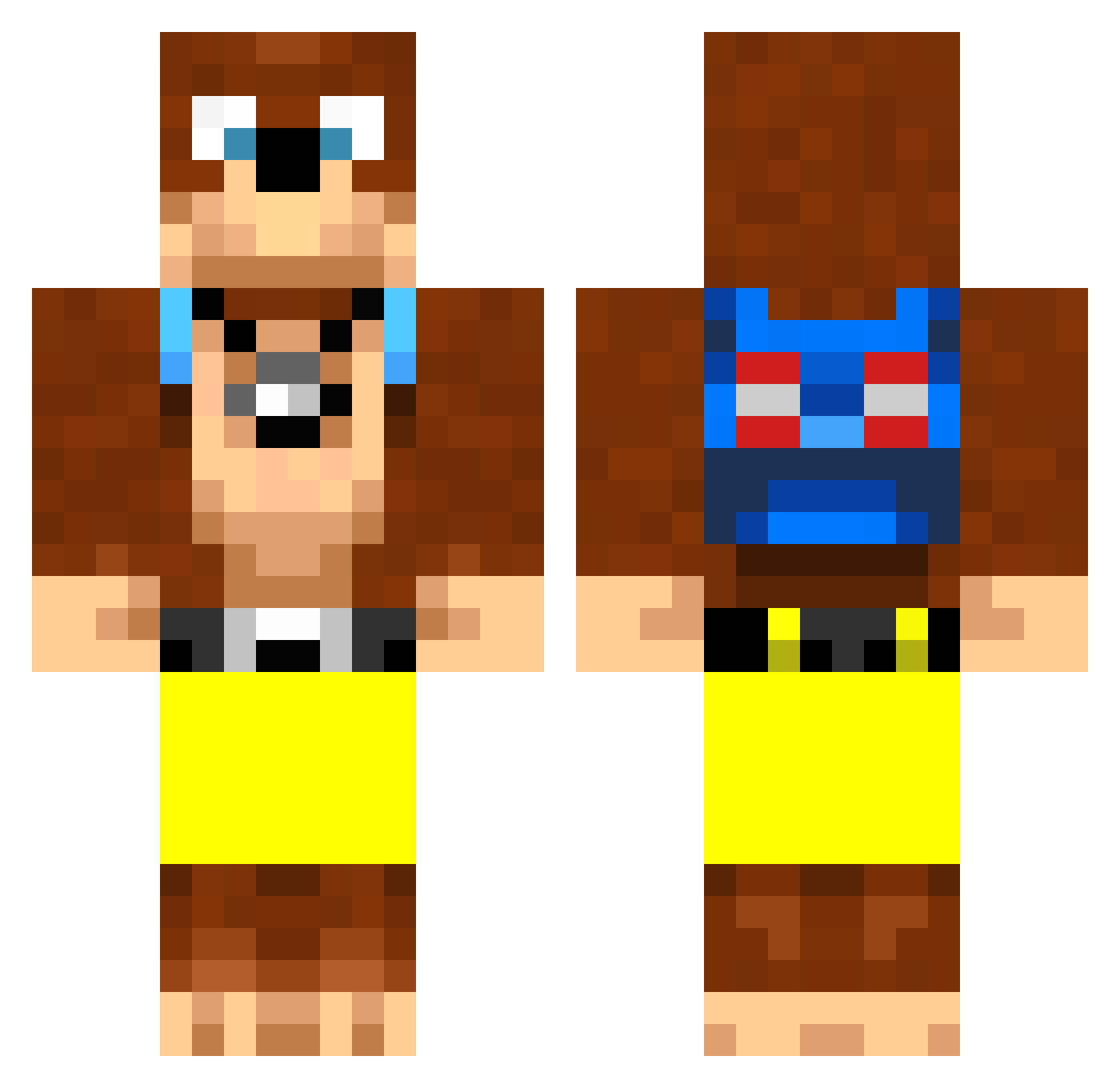 Lil__Pixel Minecraft skin, front and back view