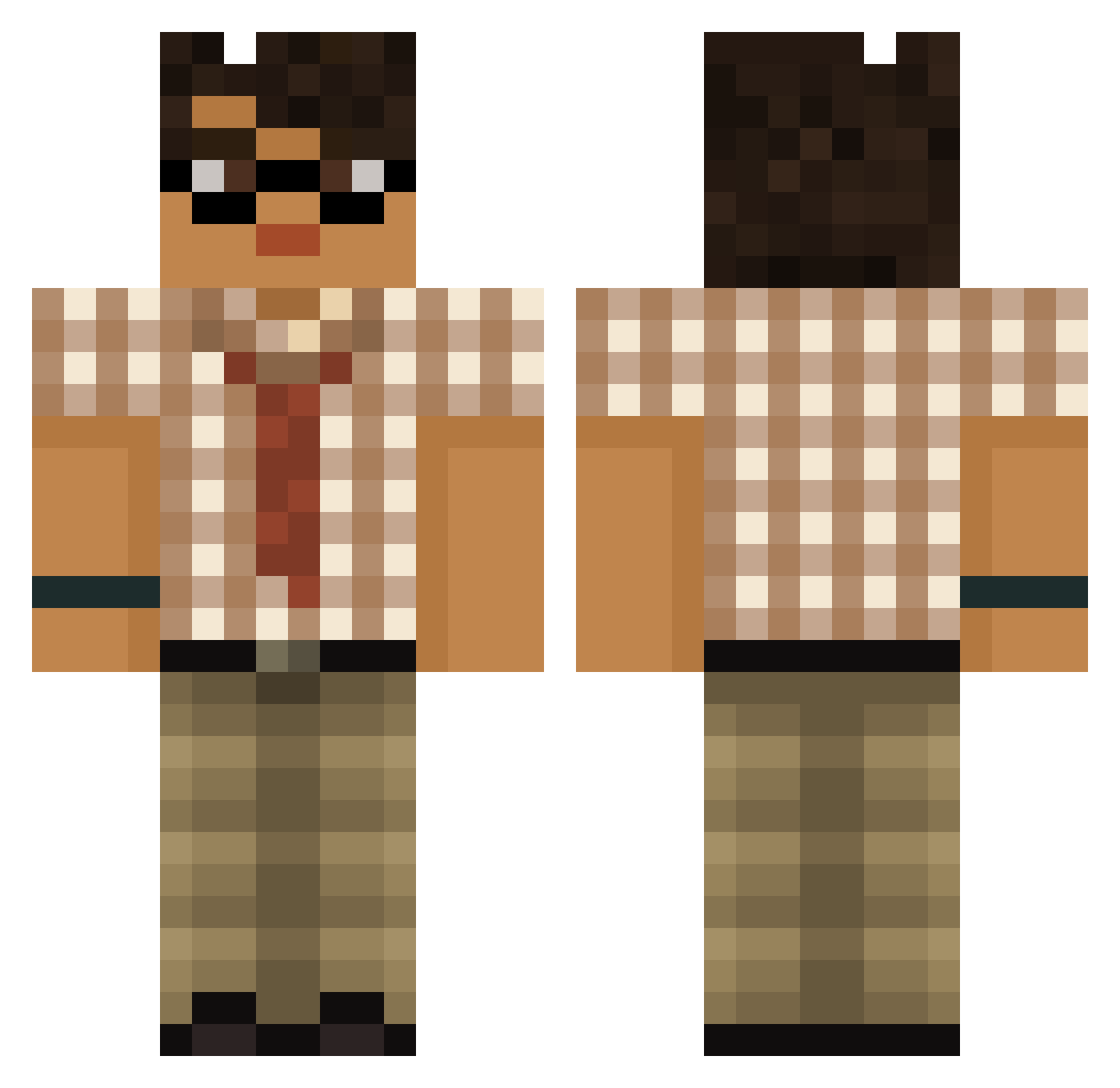 callumnot Minecraft skin, front and back view