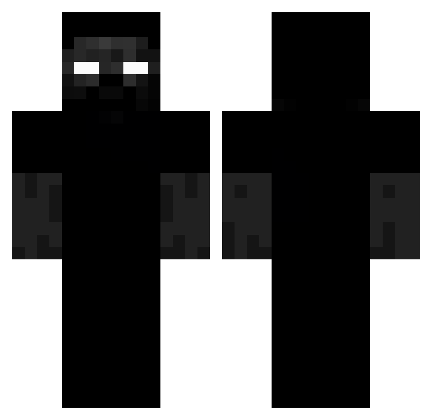 slayergodzin Minecraft skin, front and back view