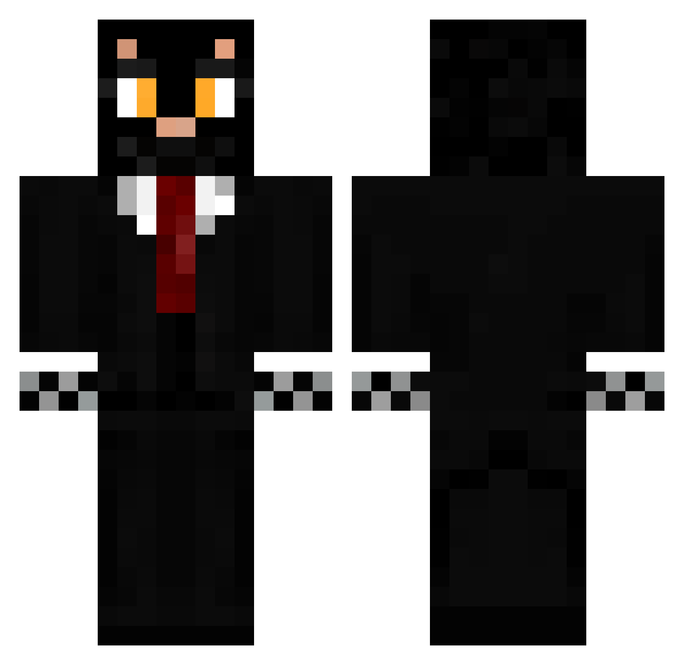 FliegenderBesen Minecraft skin, front and back view