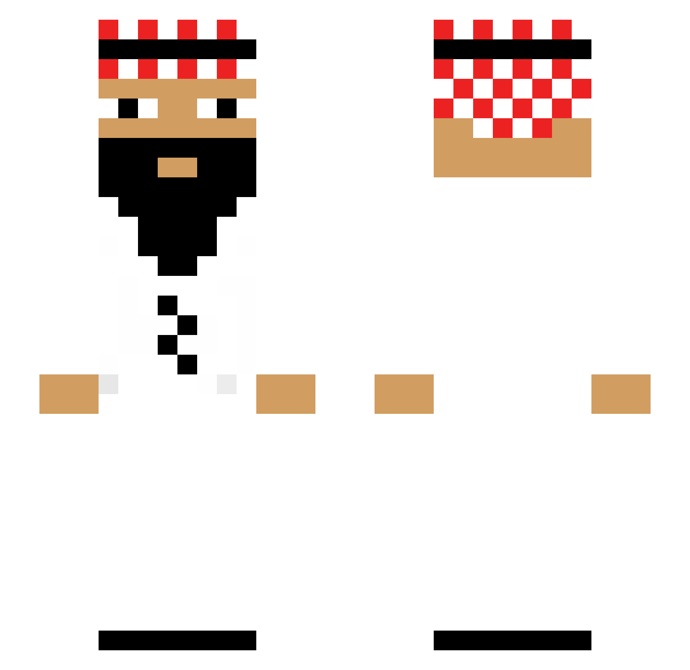 artjom877 Minecraft skin, front and back view