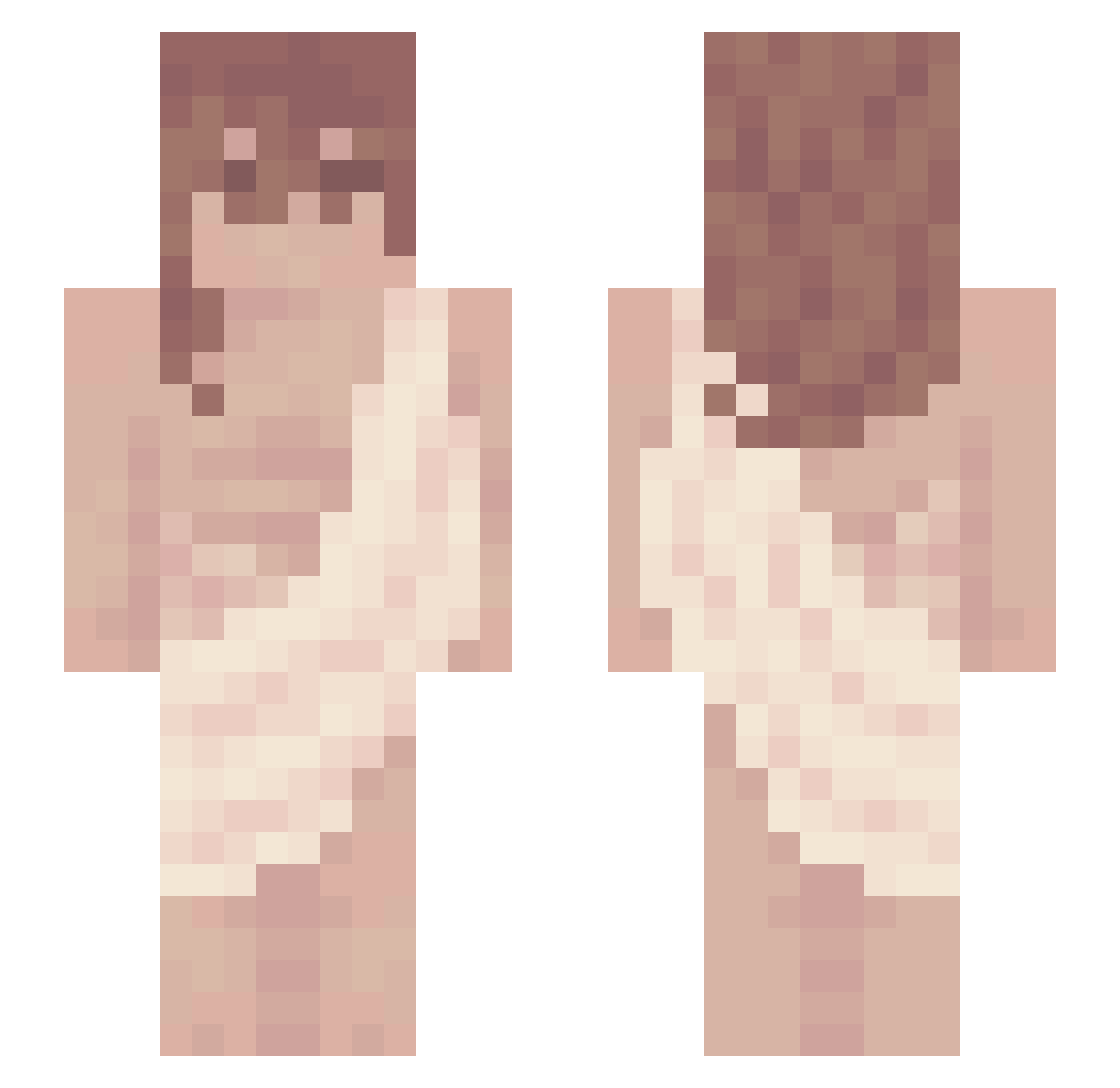 NotNavyzee Minecraft skin, front and back view