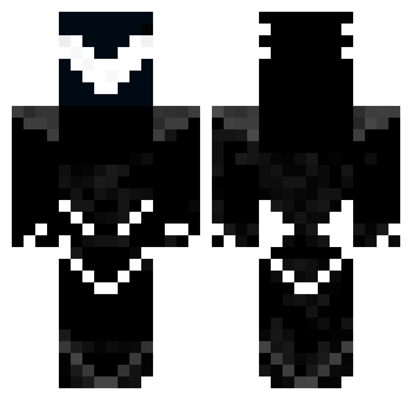 Anidraw Minecraft skin, front and back view