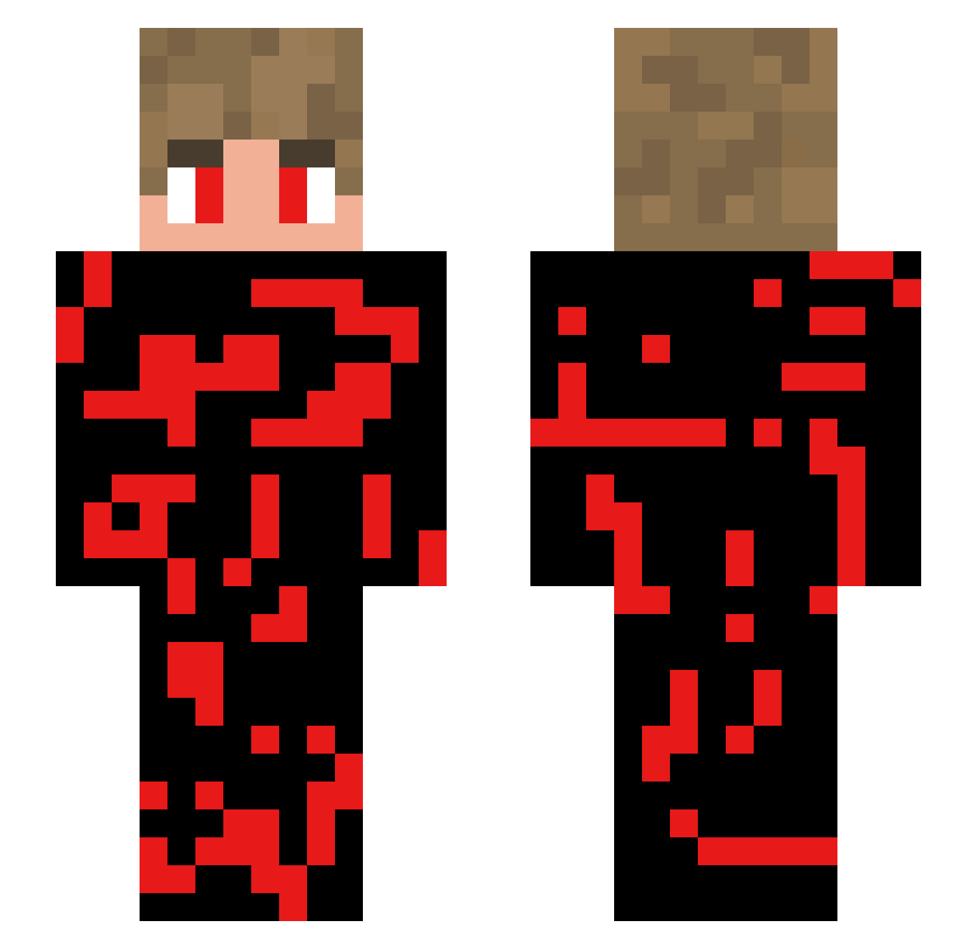 tornytotoo Minecraft skin, front and back view