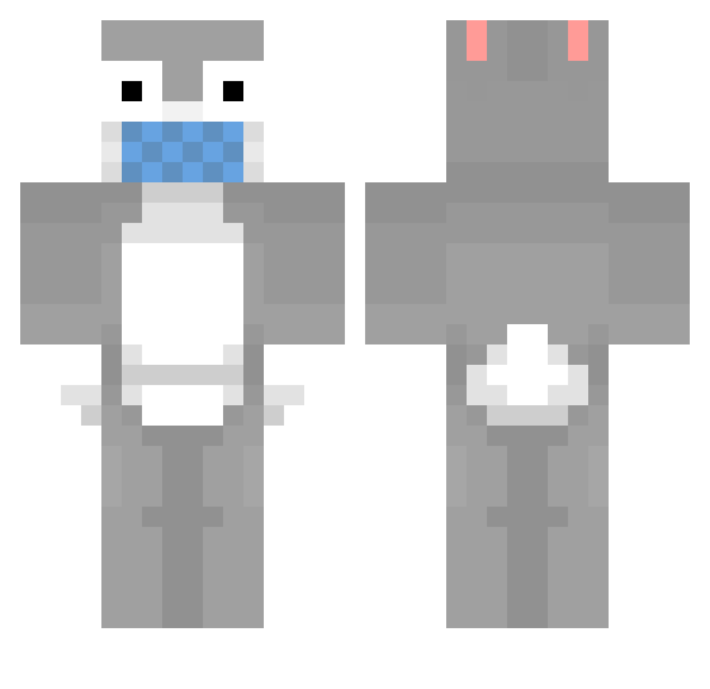 JoakyCraftSword Minecraft skin, front and back view