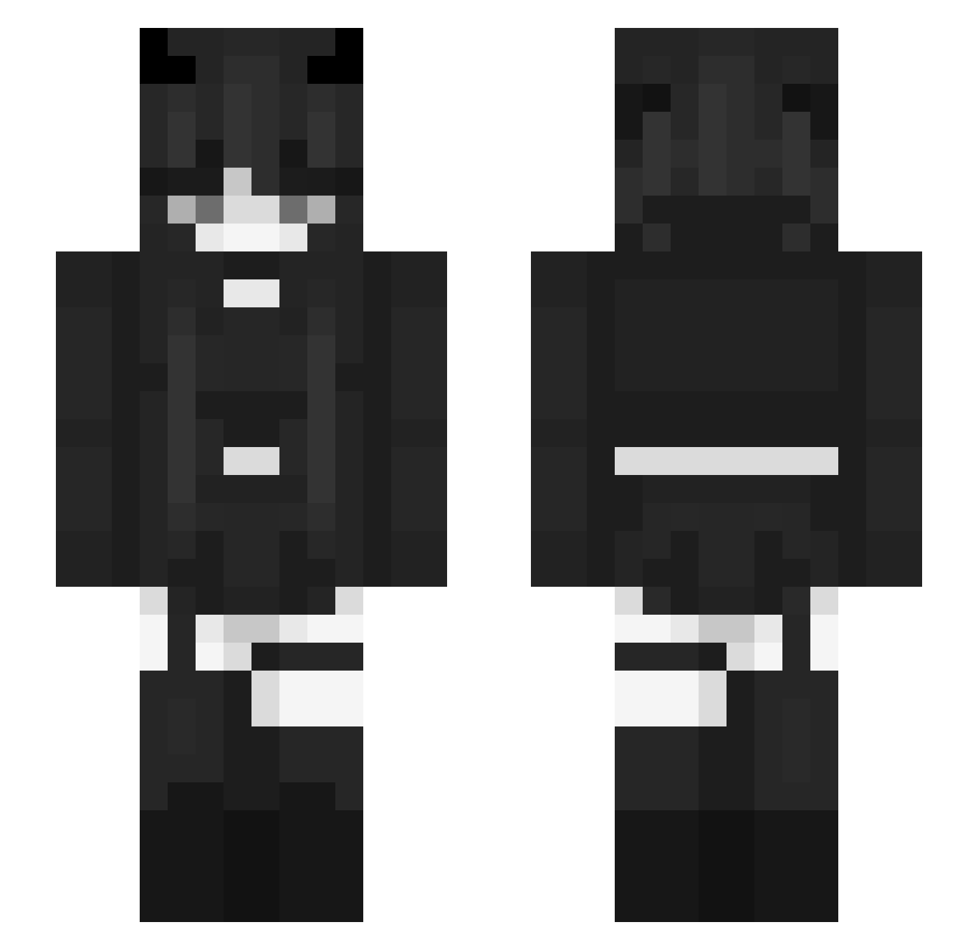 ZBZBEPEP Minecraft skin, front and back view
