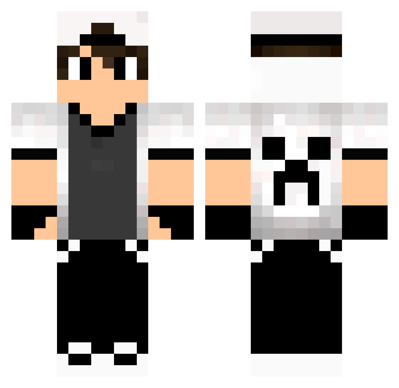 mijinco07 Minecraft skin, front and back view