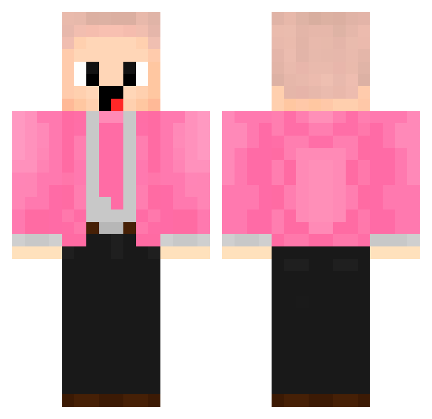 GhostShaddow666 Minecraft skin, front and back view