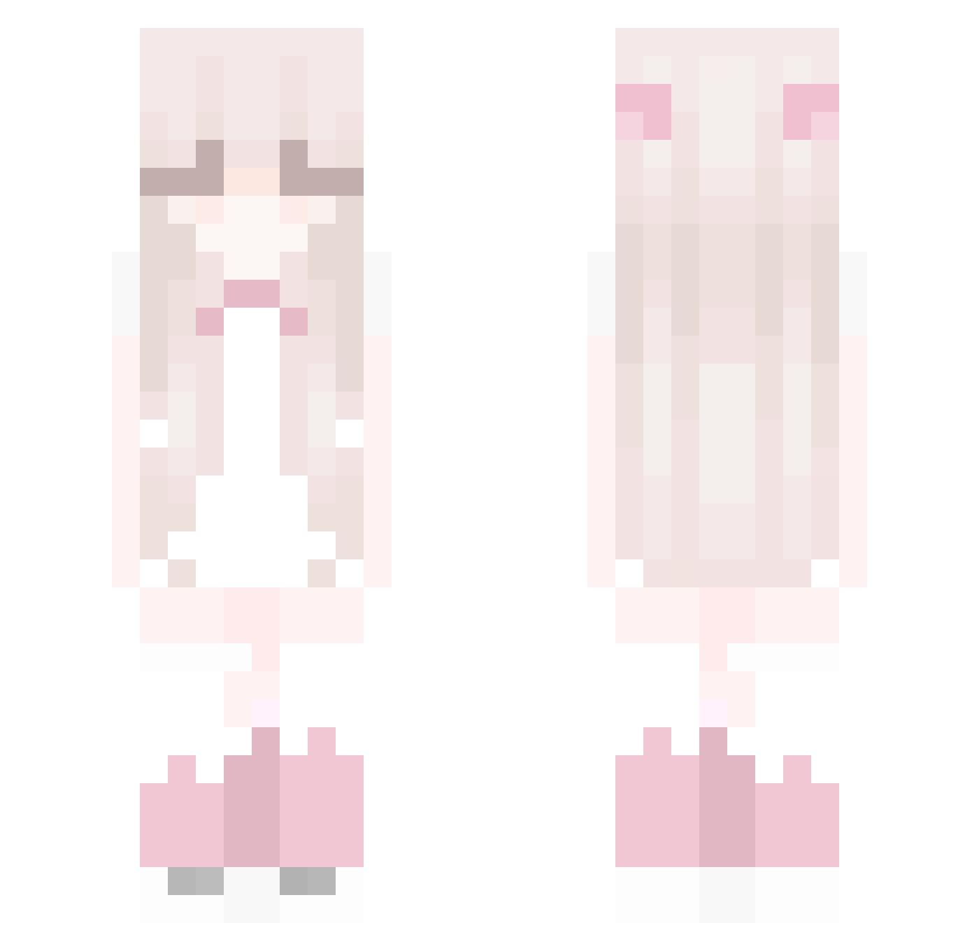 tawinnoob Minecraft skin, front and back view