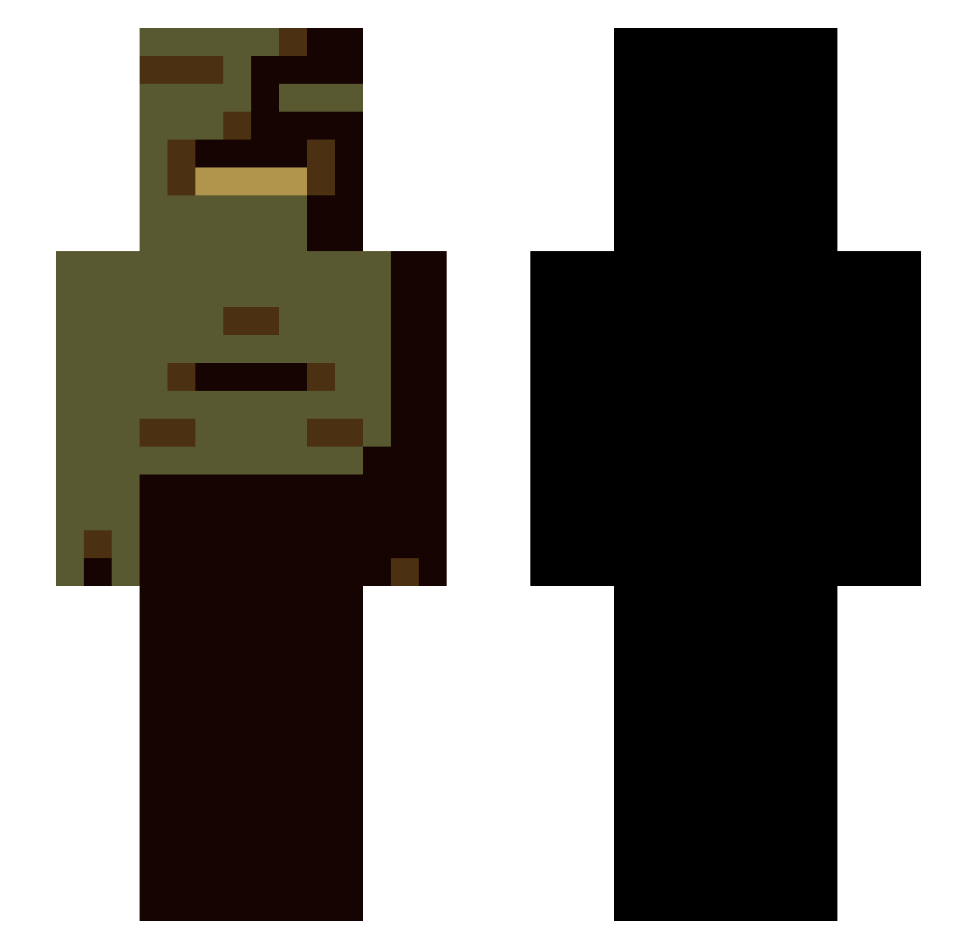 Laippre Minecraft skin, front and back view