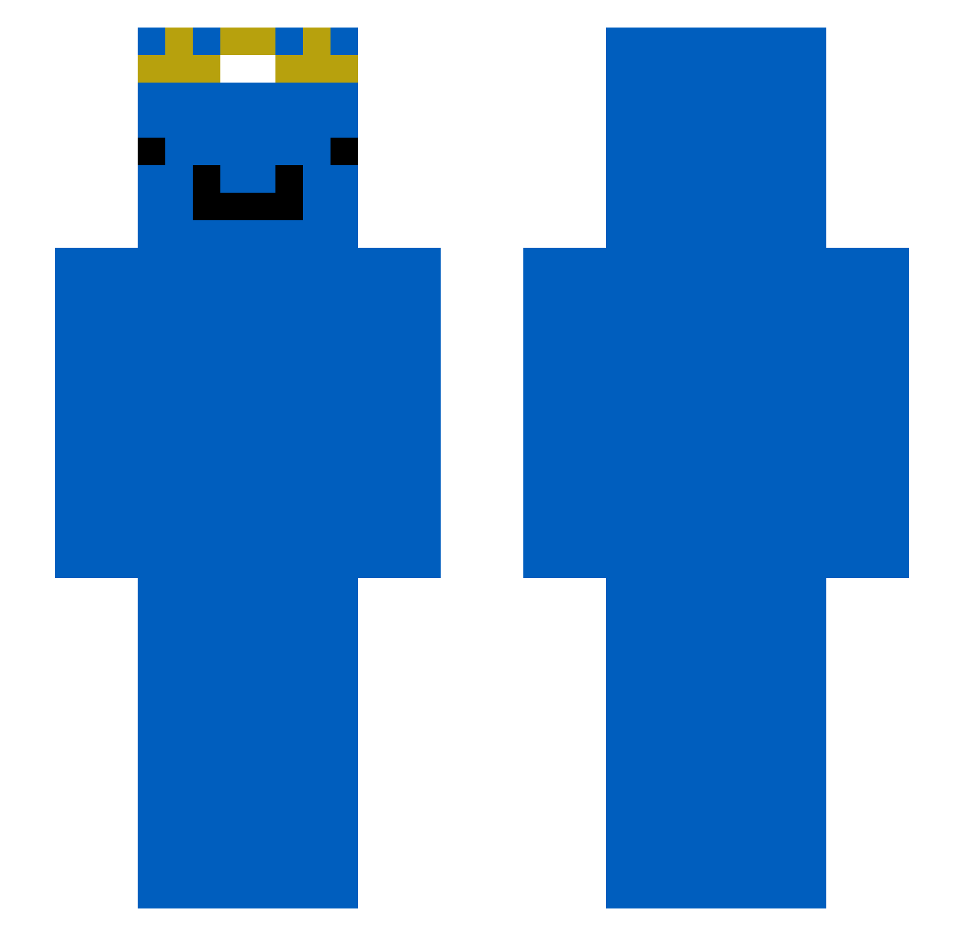 NotQuaxxy Minecraft skin, front and back view