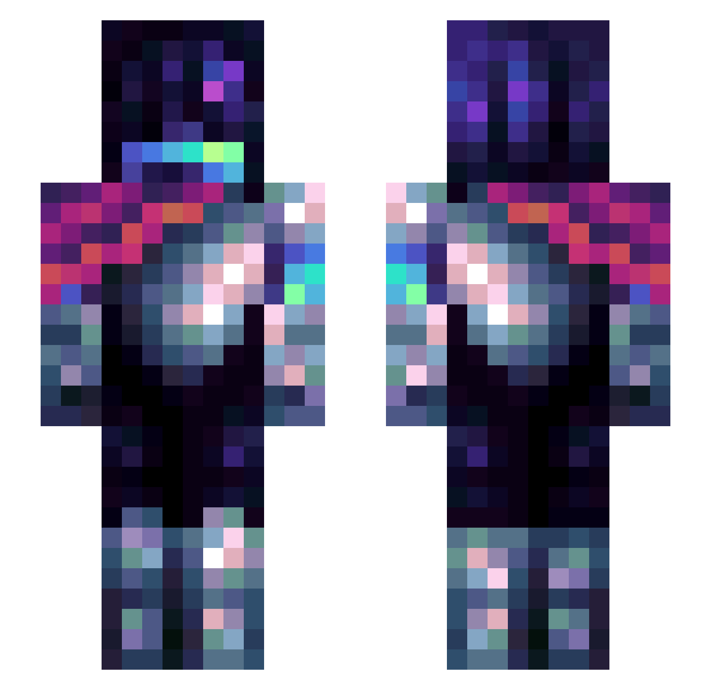 Penguin_Sith18 Minecraft skin, front and back view