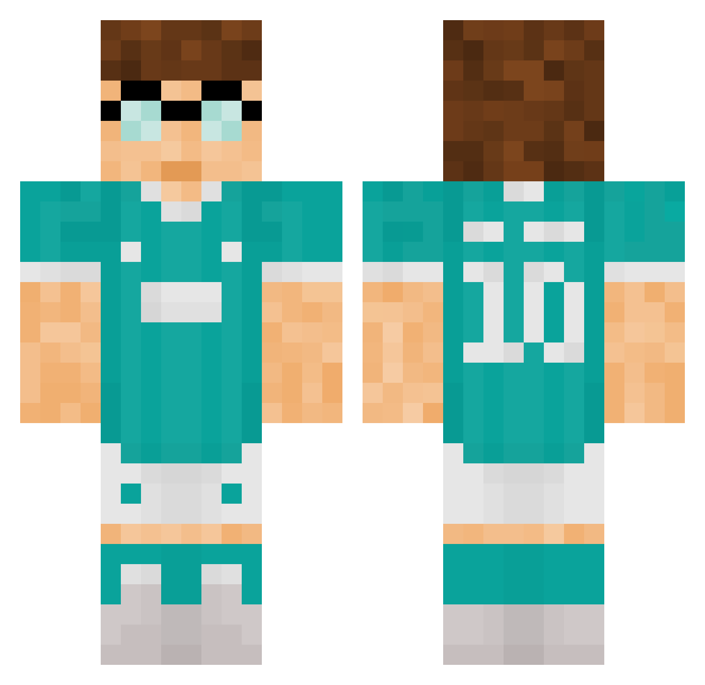 thequeenofmoms1 Minecraft skin, front and back view