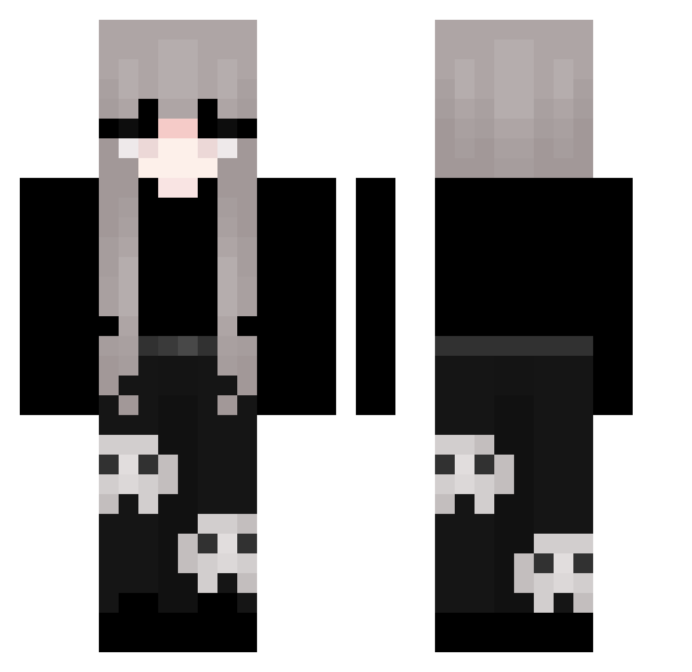 Daddy_Jr Minecraft skin, front and back view