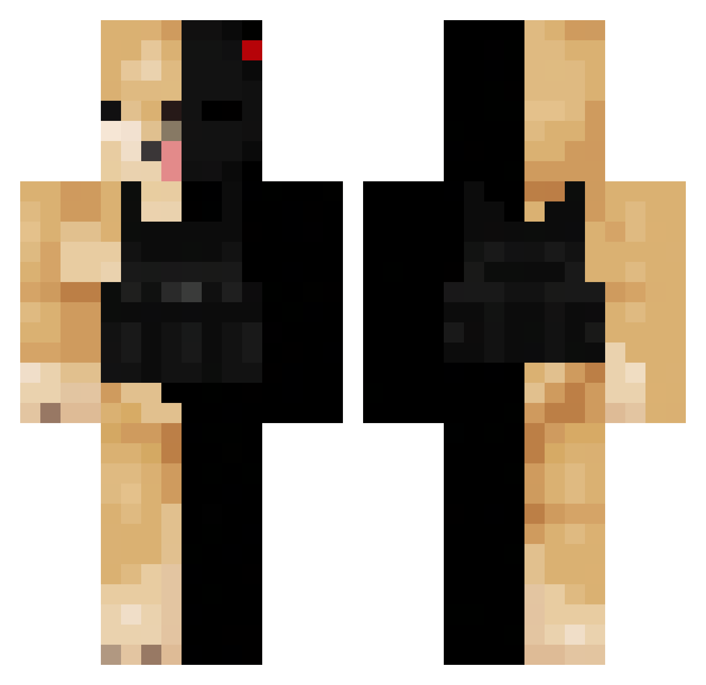 ohRickyy Minecraft skin, front and back view