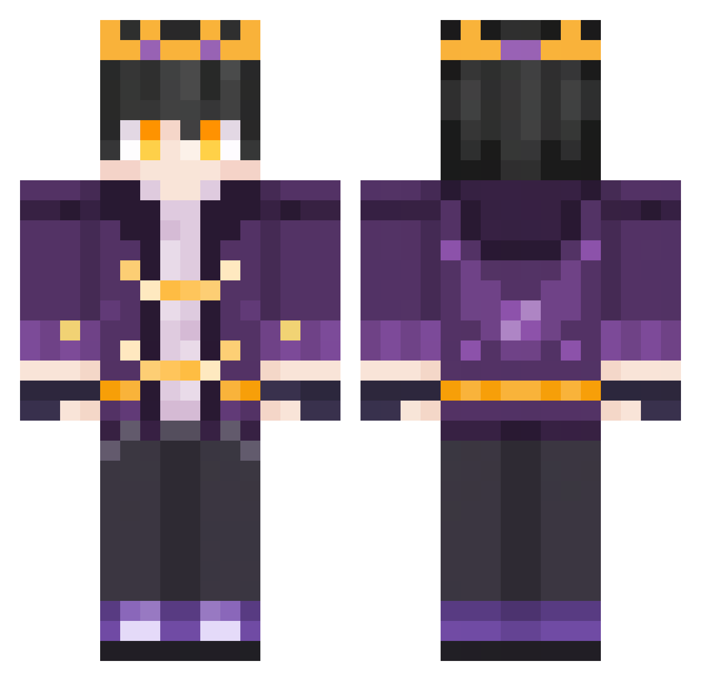 Reed_1567 Minecraft skin, front and back view
